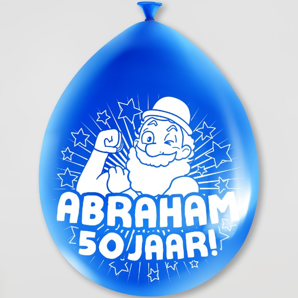 Party ballonnen Abraham (8 stuks)